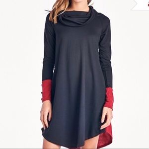 Cowl Neck Sweater Dress